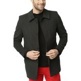 Dewberry PLT8206 Erkek Palto Antrasit Yün Karışımlı Dış Giyim - 3XL