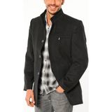Dewberry PLT8306 Erkek Palto Siyah Yün Karışımlı Dış Giyim - 3XL