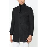 Dewberry PLT8333 Erkek Palto Antrasit Yün Karışımlı Dış Giyim - 3XL