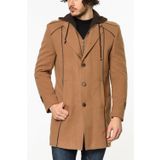 Dewberry Plt8334 Camel Erkek Palto