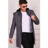 Dewberry PLT8335 Diagonal Lacivert Erkek Palto