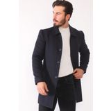 Dewberry PLT8364 Düz Lacivert Erkek Palto
