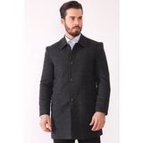 Dewberry PLT8364 Ekose Antrasit Erkek Palto