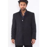 Dewberry Plt8387 Lacivert Desenli Erkek Palto