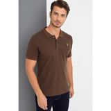 Dewberry T8561 Erkek T-Shirt - Kahverengi