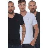 Dewberry T8568 V Yaka Beyaz Erkek T-shirt