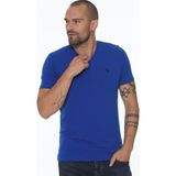 Dewberry T8568 V Yaka Erkek T-Shirt-Saks - M
