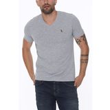 Dewberry T8568 V Yaka Gri Erkek T-shirt