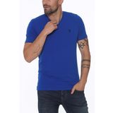 Dewberry T8568 V Yaka Saks Mavisi Erkek T-shirt