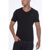 Dewberry T8568 V Yaka Siyah Erkek T-shirt
