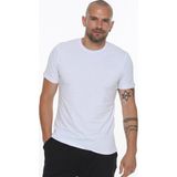 Dewberry T8569 Bisiklet Yaka Beyaz 3'lü Erkek T-shirt