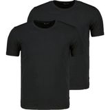 Dewberry T8569 İkili Set Bisiklet Yaka Erkek T-Shirt-Koyu Siyah-Koyu Siyah - 3XL