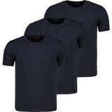 Dewberry T8569 Üçlü Set Bisiklet Yaka Erkek T-Shirt-Koyu Lacivert-Koyu Lacivert-Koyu Lacivert - XL