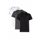 Dewberry T8570 Kapşonlu Antrasit Erkek T-shirt
