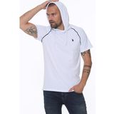 Dewberry T8570 Kapşonlu Beyaz Erkek T-shirt