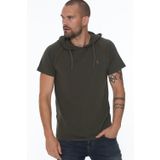 Dewberry T8570 Kapşonlu Haki Erkek T-shirt