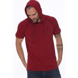 Dewberry T8570 Kapüşonlu Bordo Erkek T-shirt