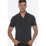 Dewberry T8571 Fermuarlı Antrasit T-shirt