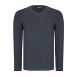 Dewberry T8587 Açık Antrasit Erkek Uzun Kol T-Shirt