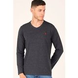 Dewberry T8587 Koyu Gri Erkek Uzun Kol T-Shirt