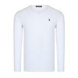 Dewberry T8587 Pamuk Beyaz Erkek Uzun Kol T-Shirt
