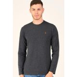 Dewberry T8588 Gri Antrasit Erkek Uzun Kol T-Shirt