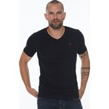 Dewberry Üçlü Set T8568 V Yaka Erkek T-Shirt-Lacivert - XL