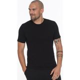 Dewberry Üçlü Set T8569 Bisiklet Yaka Erkek T-Shirt-Siyah-Beyaz-Lacivert - XXXL - Renkli