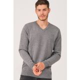 Dewberry V0036 Gri Erkek V-neck Kazak