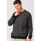 Dewberry V0348 Erkek Battal Oversıze Kazak-Antrasit - XL