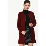 Dewberry Z6603 Bordo Kadın Kaban