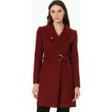 Dewberry Z6644 Kadın Kaban-Bordo - XL
