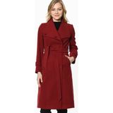 Dewberry Z6645 Kadın Palto-Bordo - M