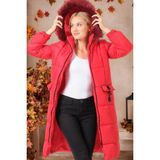 Dewberry Z6706 Dewberry Bayan Mont-Düz Kırmızı - S - Koyu Kırmızı