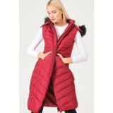 Dewberry Z6752 Bordo Kadın Yelek
