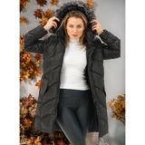 Dewberry Z6768 Dewberry Bayan Kaban Düz Siyah - Koyu Siyah - M
