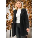 Dewberry Z6778 Dewberry Bayan Kaban-Açık Siyah - L