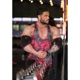 Dex Supports Antrenman Dirsekliği + Lifting Straps + Wrist Wraps + Knee Wraps Diz Bandajı 4'lü Set - 3XL - Taş Rengi