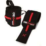 Dex Supports Elite Wrist Wraps El Bilekliği Siyah - Kırmızı Yüksek Ağırlıklar İçin Destekleyici - Standart
