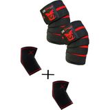 Dex Supports Lasting Energy Fitness Spor Dizlik Knee Wraps + Elbow Sleeve Fitness Spor Dizlik 2'li Set - Standart - XL