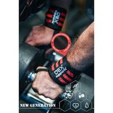 Dex Supports Wrist Wraps Fitness Bileklik Crossfit Bilekliği Ağırlık Bileklik Desteği 2'Li Paket - Standart - Kırmızı - Siyah
