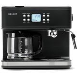 Dexart DX-1341 Home Barista 3-In-1 Filtre Kahve ve Espresso Makinesi, Siyah - Standart