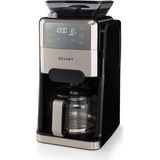 Dexart Grindbrew Öğütücülü Filtre Kahve Makinesi KC102C 1,5 lt Kapasite ile Paslanmaz Çelik Malzeme Özellikleri - Siyah - Gri