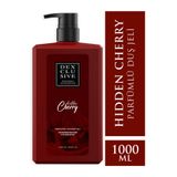 DEXCLUSIVE Hidden Cherry Duş Jeli 1000 ml - Sülfat İçermeyen E Vitaminli Nemlendirici Vücut Şampuanı, Hassas Ciltler İçin Ekstra Köpüren Parfümlü Temizleyici