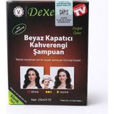 Dexe Beyaz Saç Giderici Açık Kahverengi Boya Şampuan (10X25 Ml) - AÇIK KAHVERENGİ