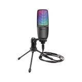 Dexim DMK003 RGB Tripodlu PC/PS5 Uyumlu Siyah Oyuncu ve Yayıncı Mikrofonu siyah