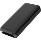 Dexim TB20 20000 mAh Kapasite LED Işıklı Powerbank 2 USB Çıkışlı Siyah Tasarım DCA0066