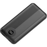 Dexim W3 Type C+Lightning Entegre Kablolu LED Göstergeli 10.000 mAh Siyah Powerbank