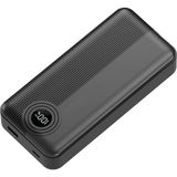 Dexim W4 20.000MAH 22.5W Type C+Lightning Entegre Kablolu LED Göstergeli Powerbank - Siyah - Altın