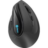 Dexim Wireless 2.4ghz & Bluetooth Kablosuz Rgb Antirsı Şarj Edilebilir Ergonomik Dikey Tutuşlu Vertical Mouse - DMA026 - Siyah
